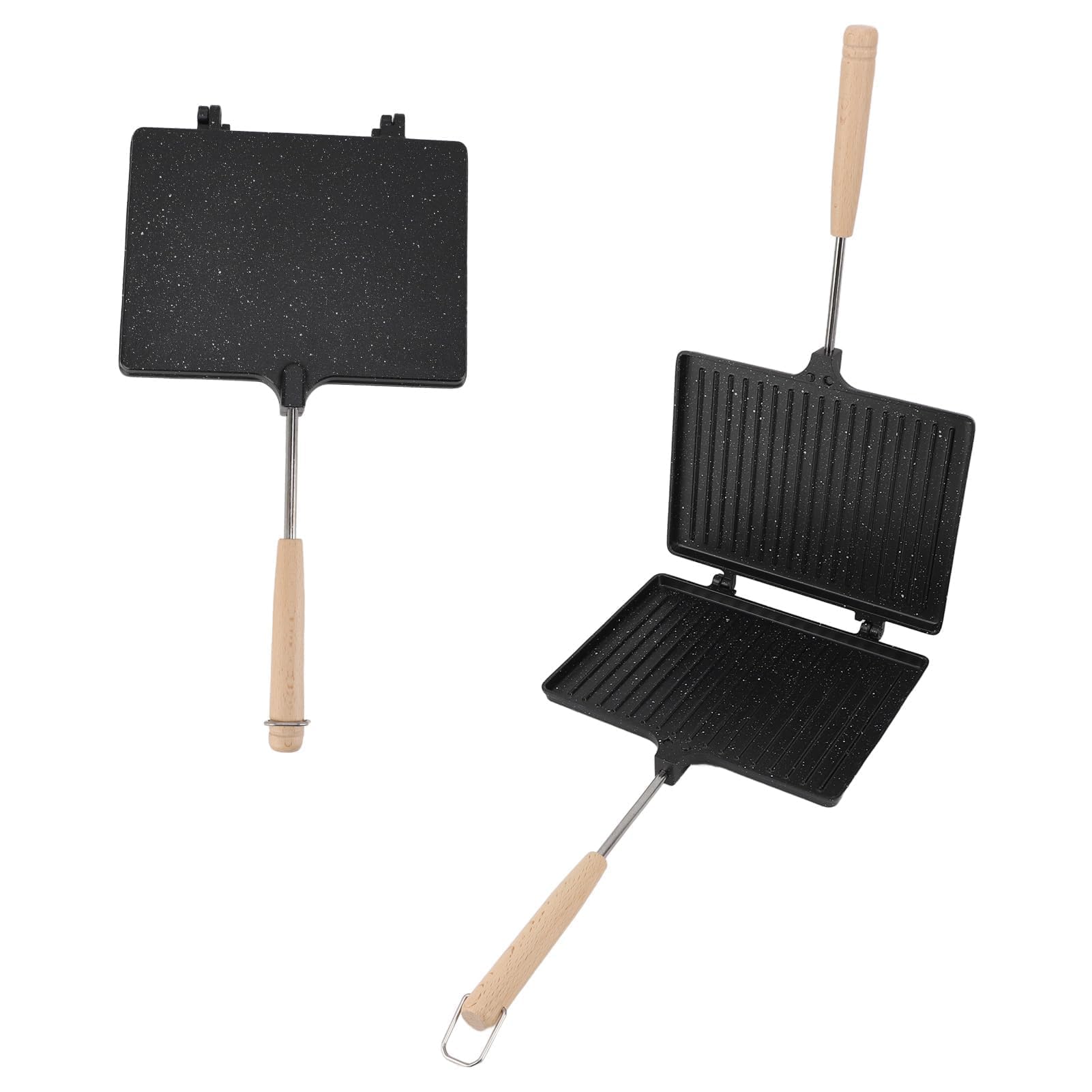Poêle à Frire Double Face, Machine à Sandwich, Machine à Fromage Grillé, Poêle à Sandwich Antiadhésive, Grille-pain, Poêle à Griller, Machine à Sandwich Grillé Et Panini Avec Plaques Antiadhésives
