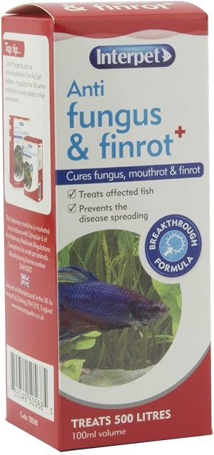 Interpet Anti Fungus and Finrot Aquarium Fish Treatment, 100 ml