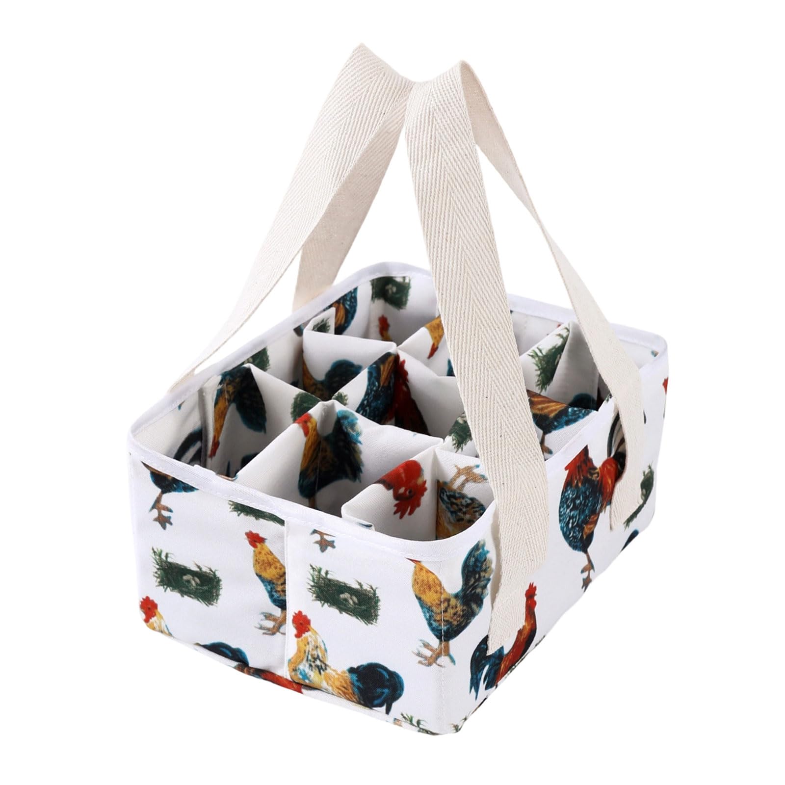 Multipurpose Net Eggs Container with 9 Sections for Farm Gathered Vegetables and Fruits Storage Farm Storage Basket