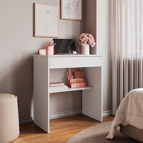 Escrivaninha Estudo e Trabalho – Mesa Compacta com Gaveta para Quarto ou Escritório | Móve... Escrivaninha Estudo e Trabalho – Mesa Compacta com Gaveta para Quarto ou Escritório | Móve...