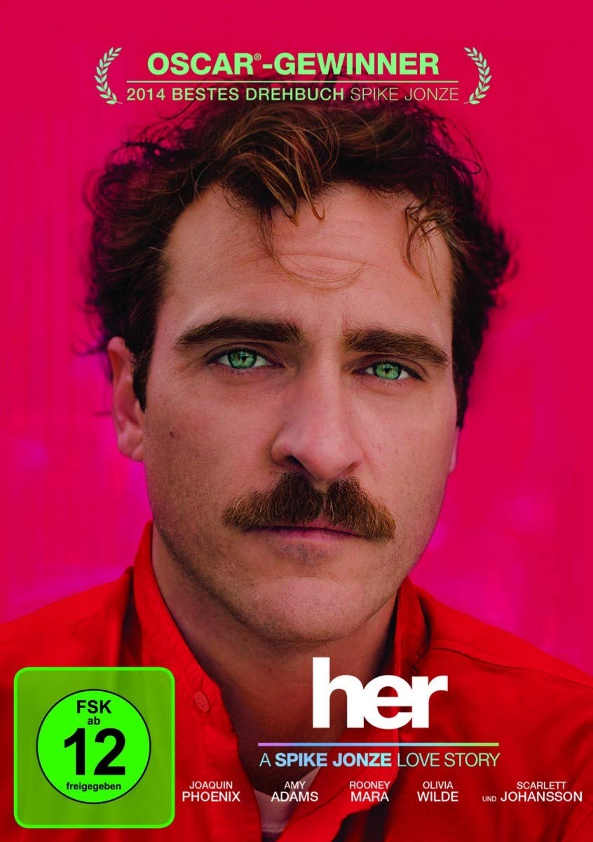 Her Amazon De Joaquin Phoenix Scarlett Johansson Amy Adams Rooney Mara Olivia Wilde Portia Doubleday Sam Jaeger Matt Letscher Chris Pratt Joaquin Phoenix Scarlett Johansson Eric Zumbrunnen K K Barrett Casey Storm Ellen