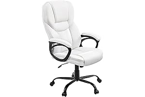 Yaheetech White Computer Chair