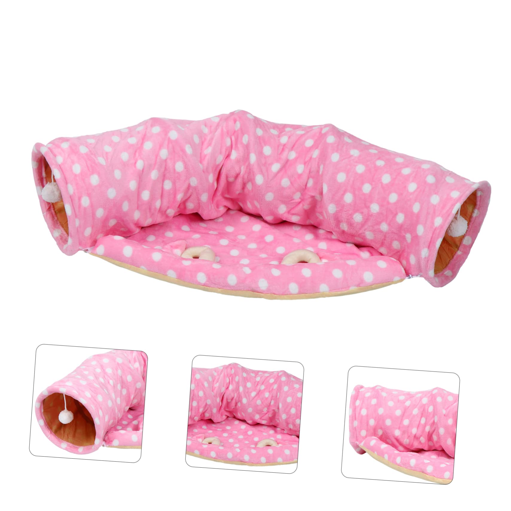 VANZACK 1 Pc Tunnel bidirectionnel Cat Tunnel pour Chat Interactive Cat Toy pli Jouets à mâcher pour Chat Jouet Tunnel de Tente de Chat Jouet Chaton drôle Animaux Jouet pour Chat