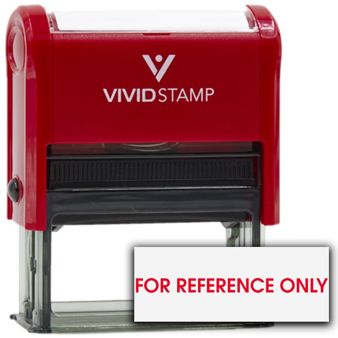 For Reference Only Self Inking Rubber Stamp (Red Ink) - Large