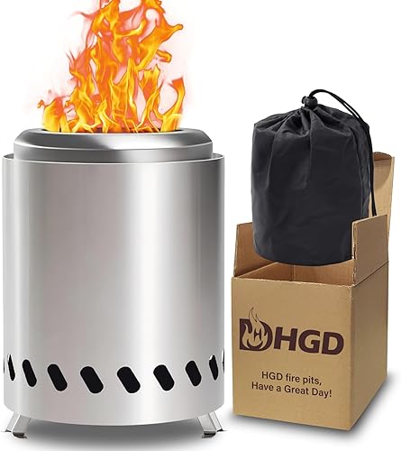 HGD Mini hoguera de 5.5 pulgadas para mesa, hoguera de mesa pequeña para Smores, mesa de hoguera al aire libre con bolsa de transporte, alimentado