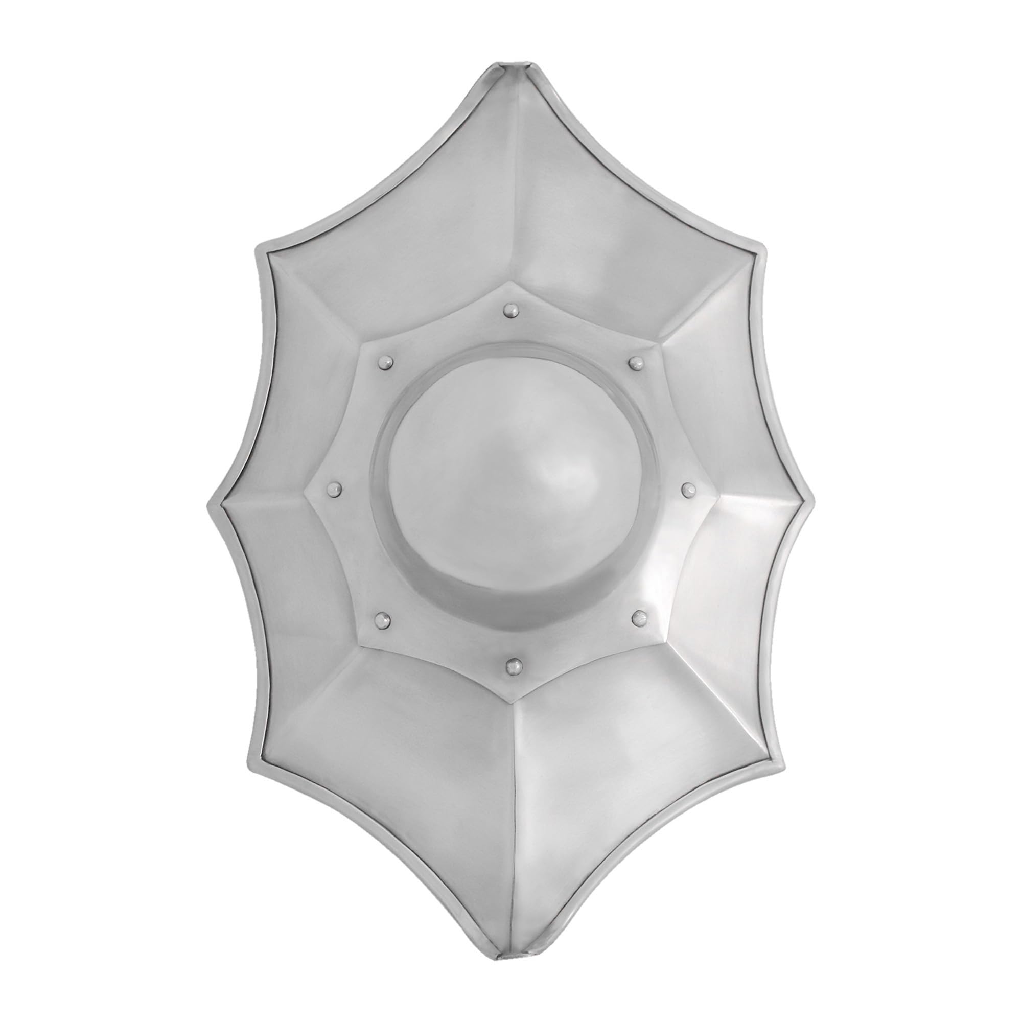 Lord Of Battles Unisex Steel Medieval Talhoffer Buckler Fencing Shield Round Umbo Handmade Polished Finish Decorative Shield Historical Reenactments Larp