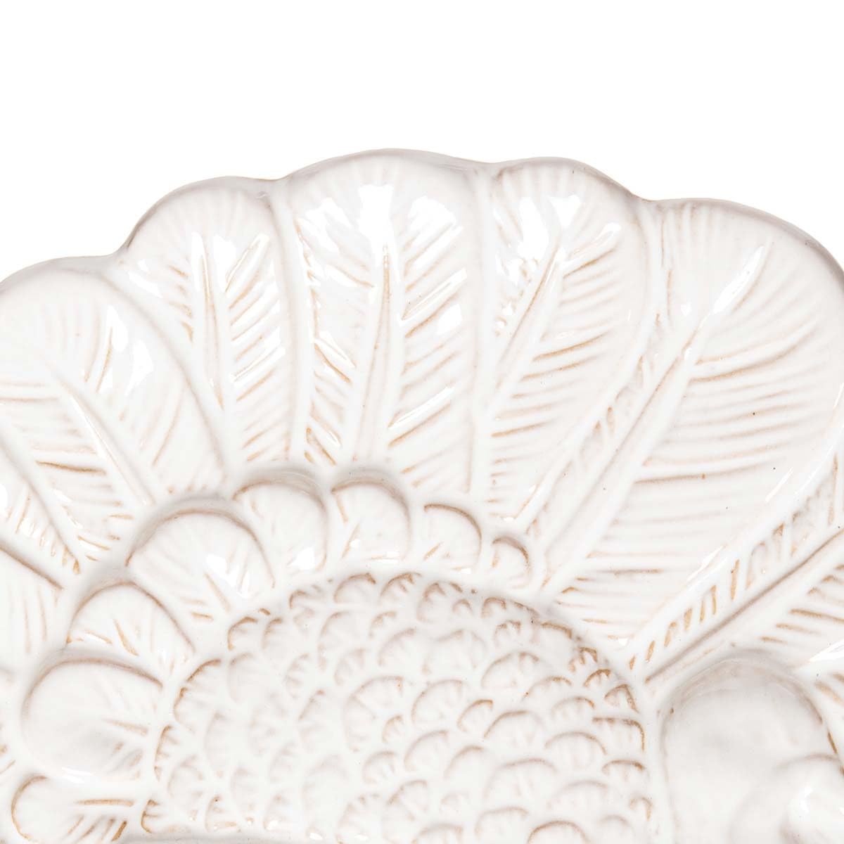 C&F Home White Turkey Plate White