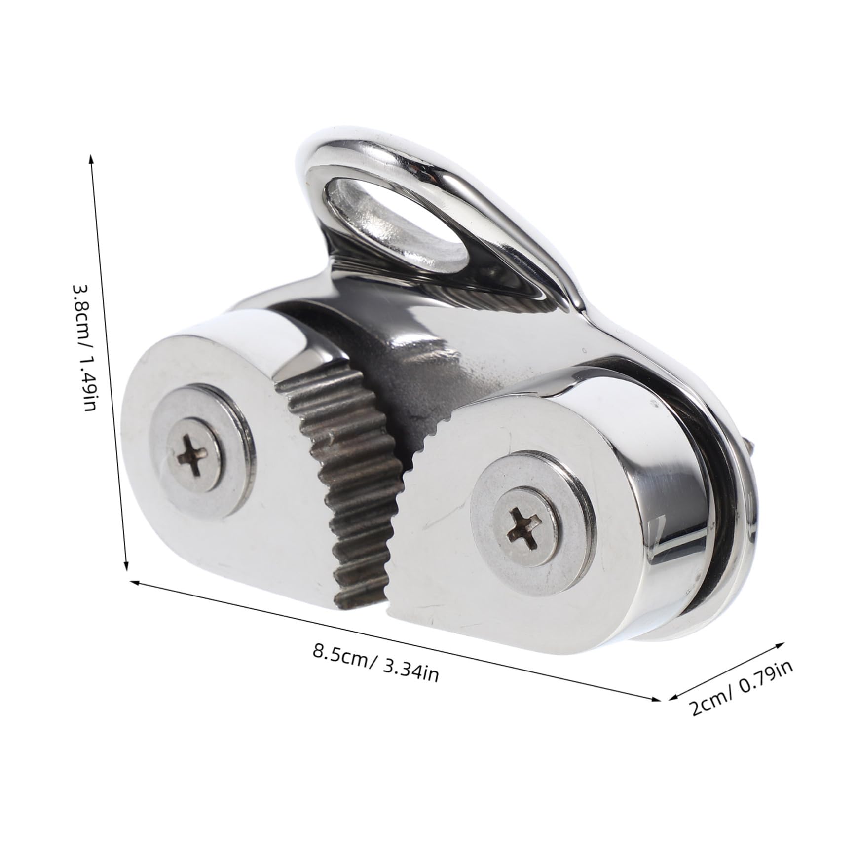 ibasenice Stainless Steel 316 Cam Cleat Leading Ring Versatile Boat Cam Cleats Marine Sailing Sailboat Kayak