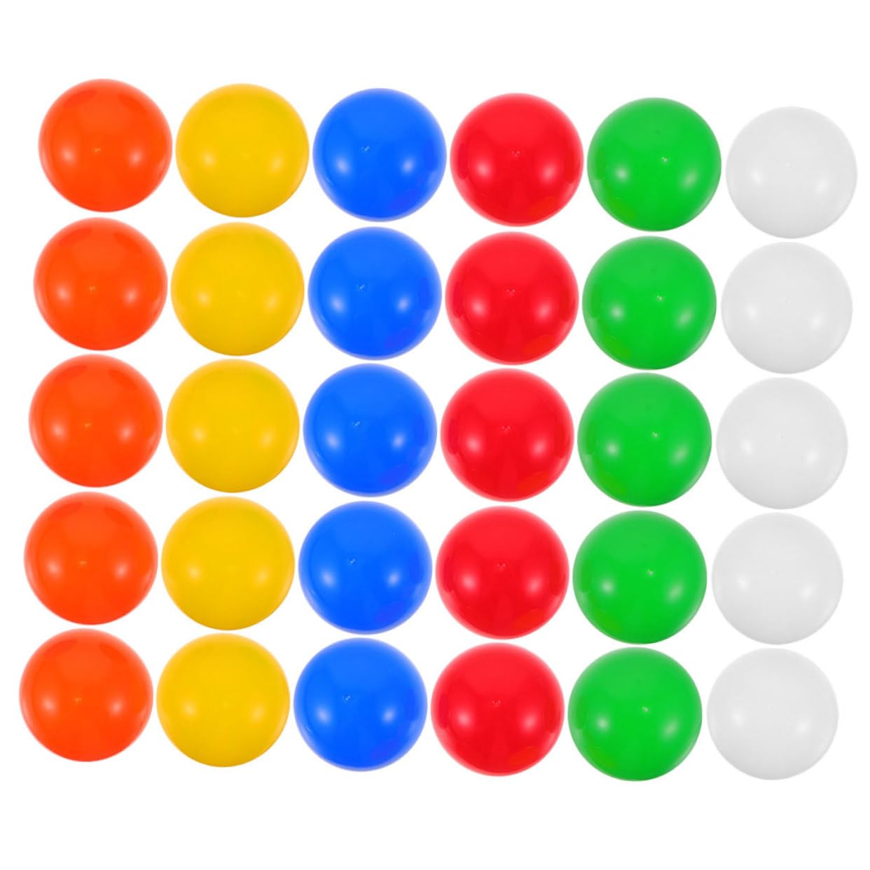 BRIGHTFUFU 30Pcs Balls Reusable Party Props for Raffle Drawing Game Activities and Table Tennis Multi