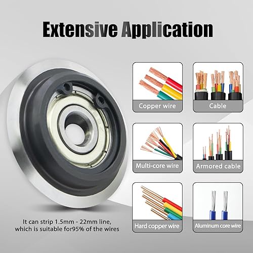 Miniatura 5 de Cuchilla de máquina peladora de alambre, utilizada para máquinas peladoras de alambre de cobre, máquinas de pelado de cables eléctricos, accesorios