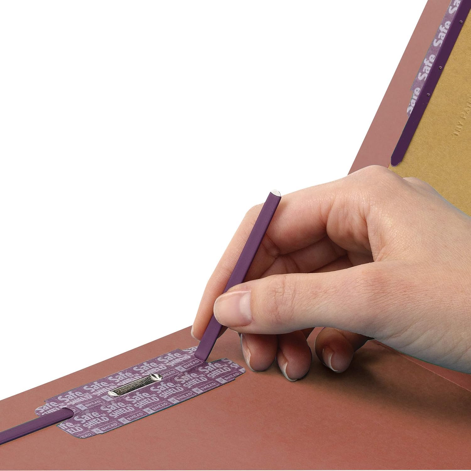 Smead Endlasche Klassifizierungsmappe, Brief, gerade, 1 Trennwand, 10 pro Box (26855)