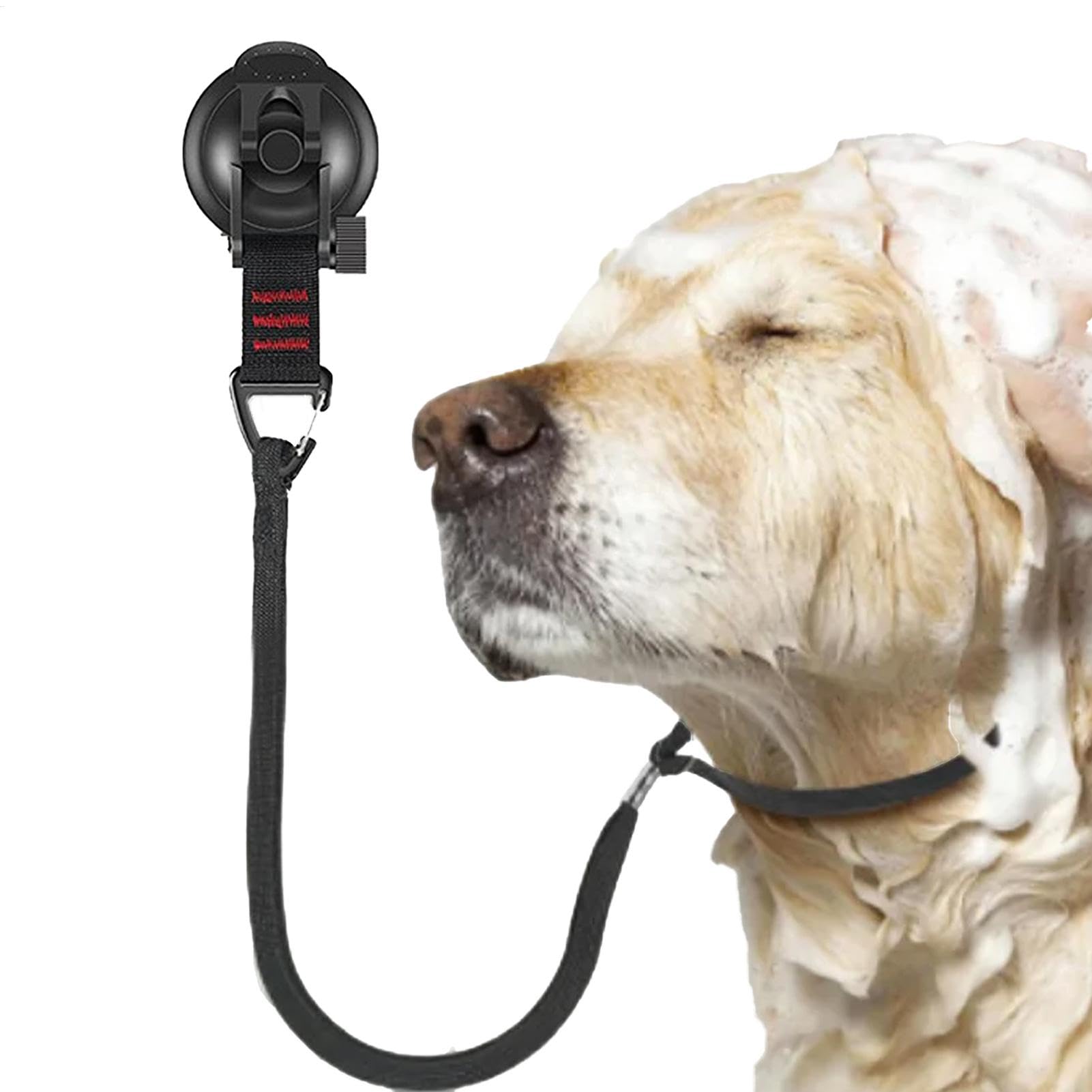 Dog Bathing Tether With Suction Cup Suction Cup Tether Straps for Safe Bathing,Adjustable Dog Grooming Belly Straps for Small Medium Dogs