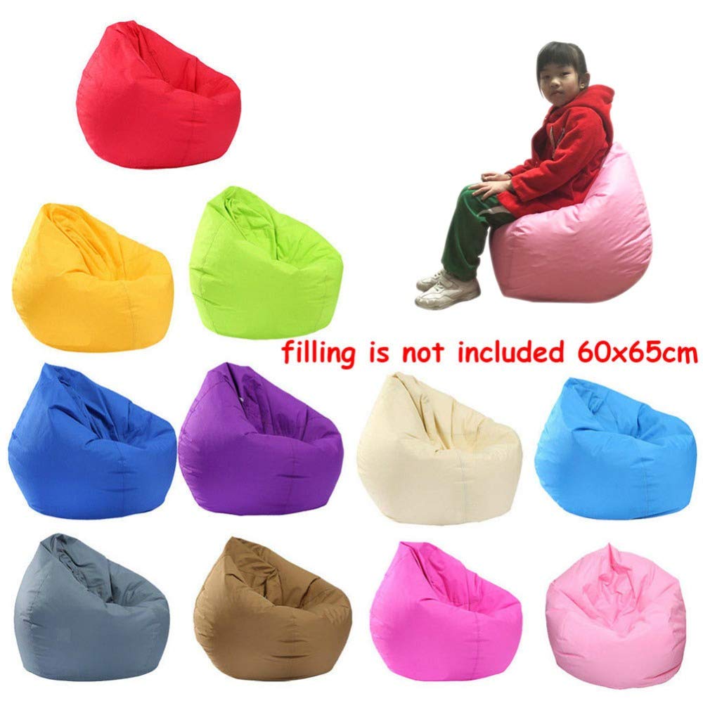 QIUMING Housse Pouf Canapé Paresseux – Lin Coton Sans Remplissage – Idéal Pour Intérieur/Extérieur, Salon, Jardin, Tatami