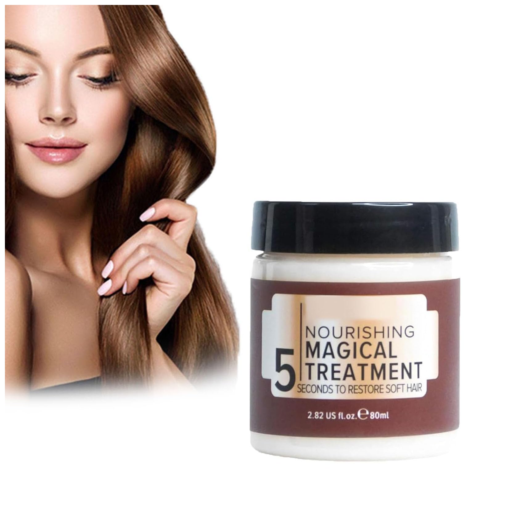 GIONAR Vikada Nourishing Magical Treatment - 5 Seconds To Restore Soft Hair, Vikada Hair Repair Cream, Magical Keratin Hair Treatment, Collagen Hair Mask, Deep Conditioner for Dry Damaged Hair (1pcs)