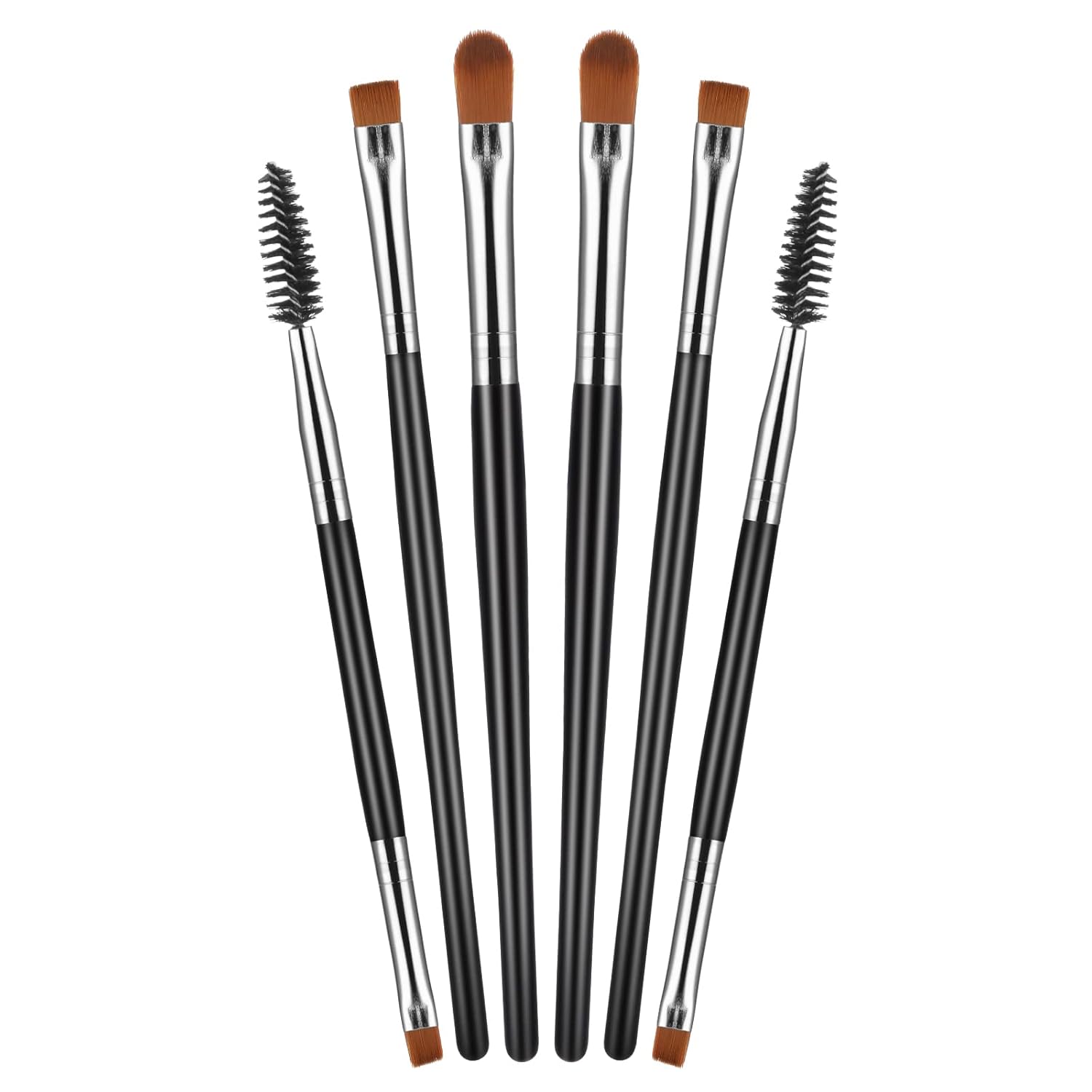 Sibba 6 Pieces Eyeshadow Brush Set, Double Head Eyebrow