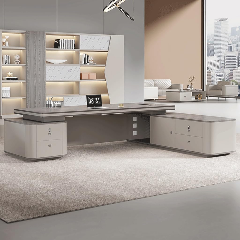 Mesa de Escritorio Para Computadora Scrivania Direzionale Singola Semplice Ed Elegante For L'ufficio Del CEO, Mobili For Scrivania Del Manager Scrivania da Studio Per Camera da Letto