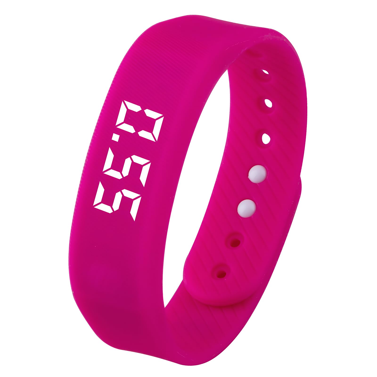 Linxins Pink Silent Vibrating Alarm Wristband, Waterproof Wrist Alarm Clock,Temperature Measurement 3 Times Per Day With Up To 10 Alarms For Deep Sleepers Hearing Impaired Deaf