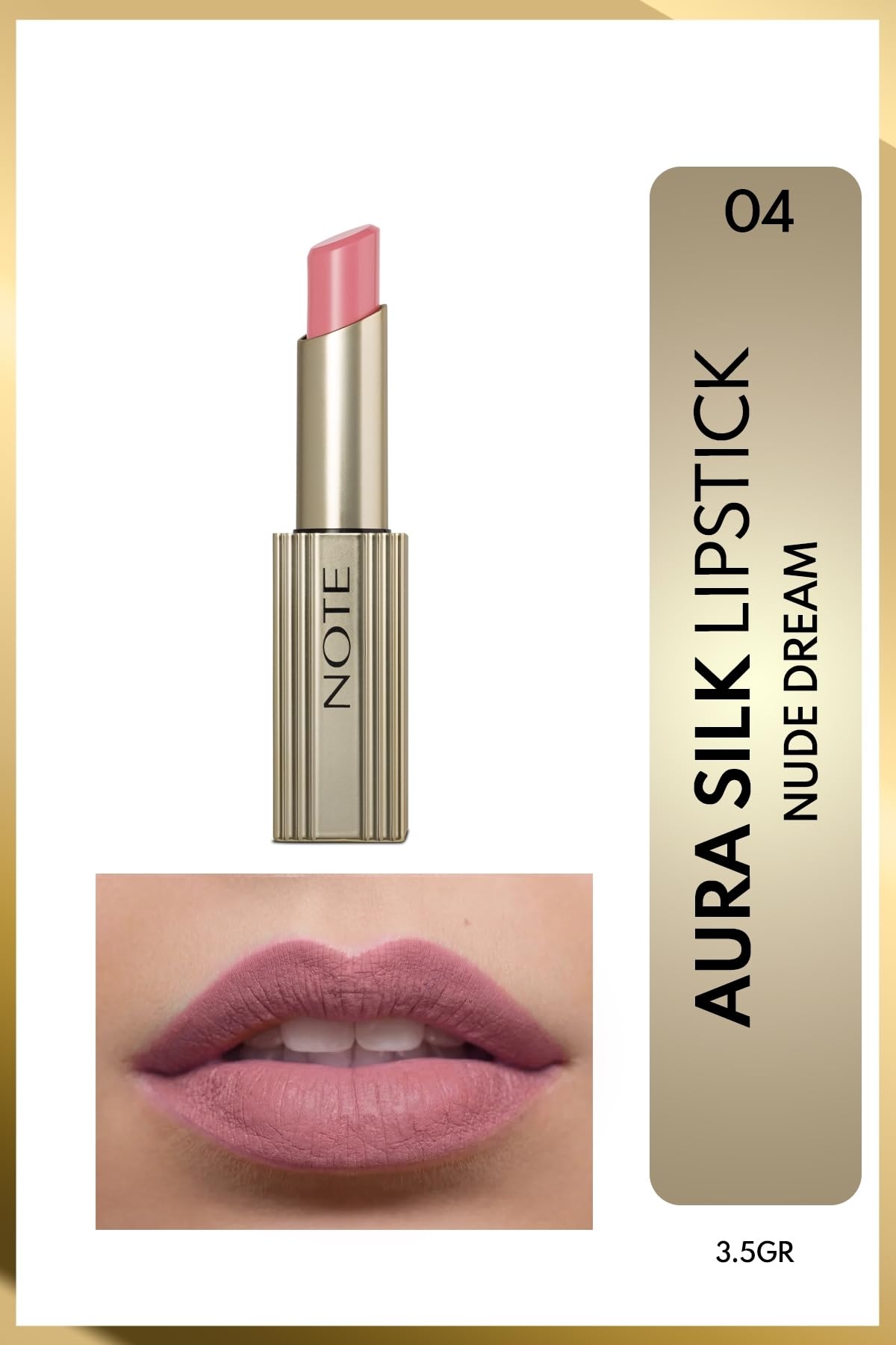 Aura Silk Lipstick 04 Nude Dream Kremsi Yarı Parlak Ruj - Nude