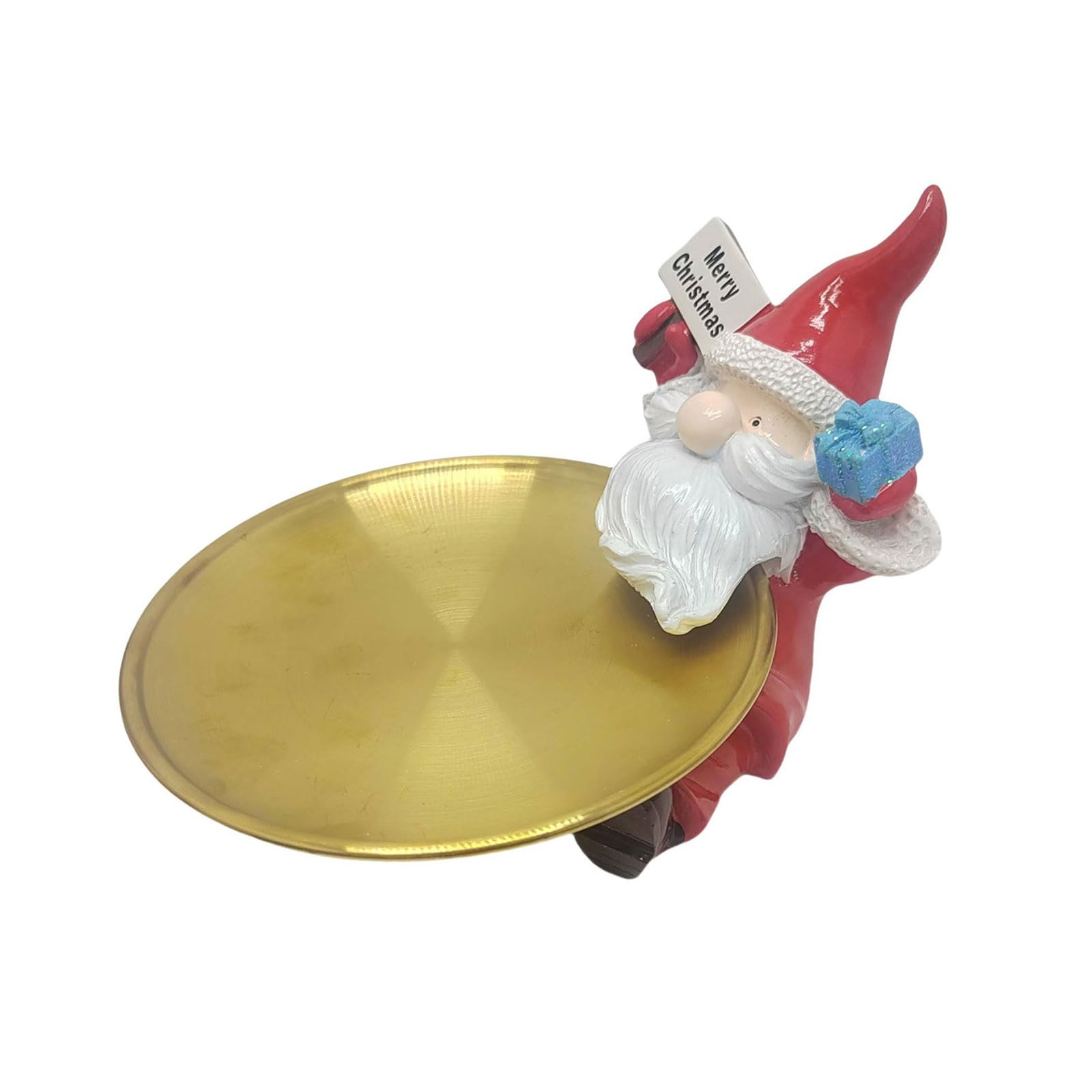 Centre de table de Noël avec figurine en résine aux détails sculptés élégants