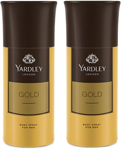 Yardley London Gold Deodorant Spray For Men 150-Ml (Pack Of 2)
