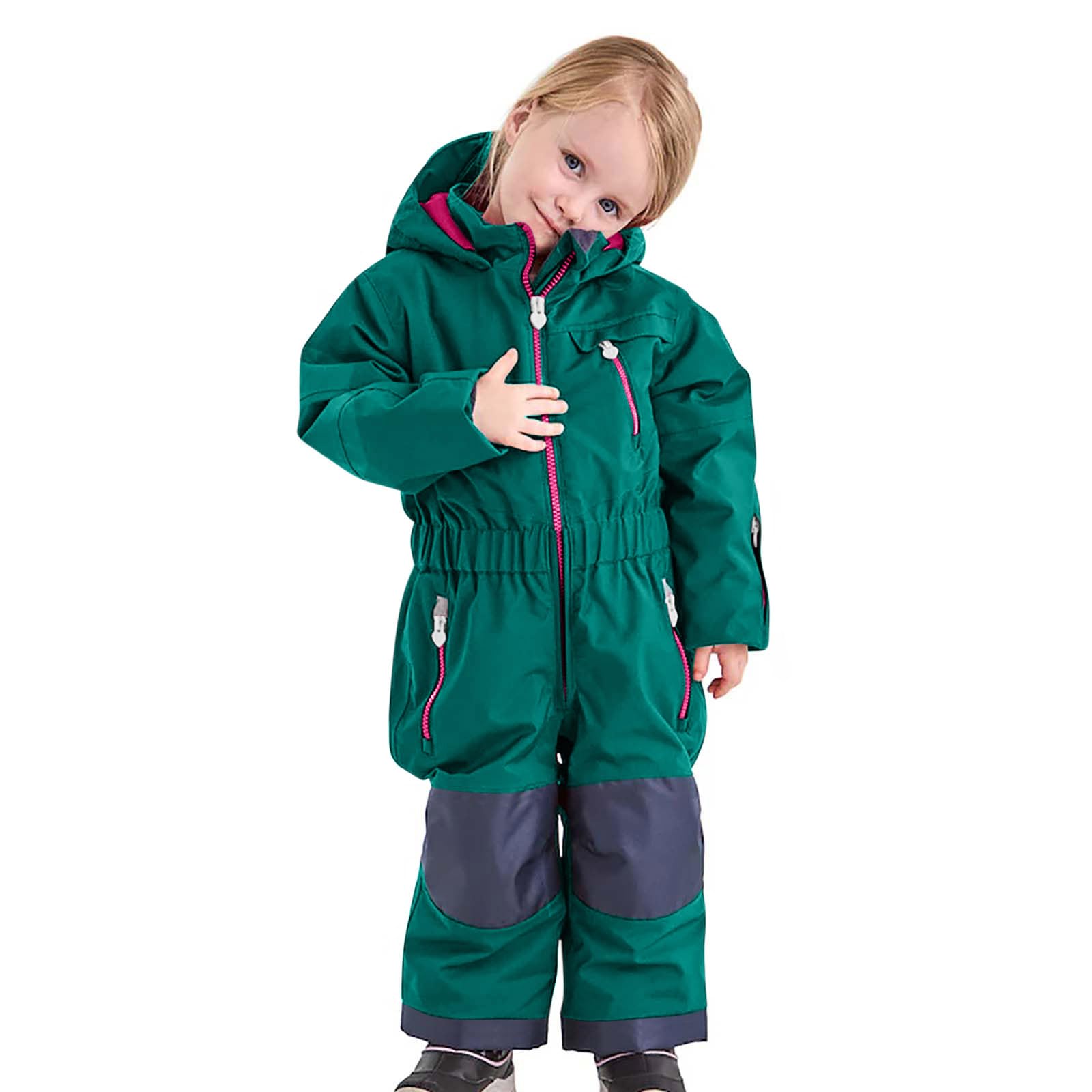 Bambino Tuta da Sci Bambino Tuta da Sci - Piumino con Cappuccio + Pantaloni Completo da Neve 2 Pezzi Suit da Neve per Bambina Snowsuit Caldo Invernale Salopette E Giacca Cappotto