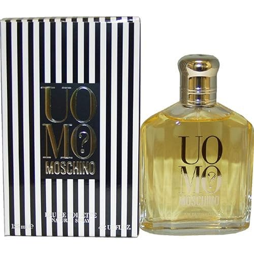 Moschino Uomo Eau de Toilette Spray para los hombres, 4.2onza