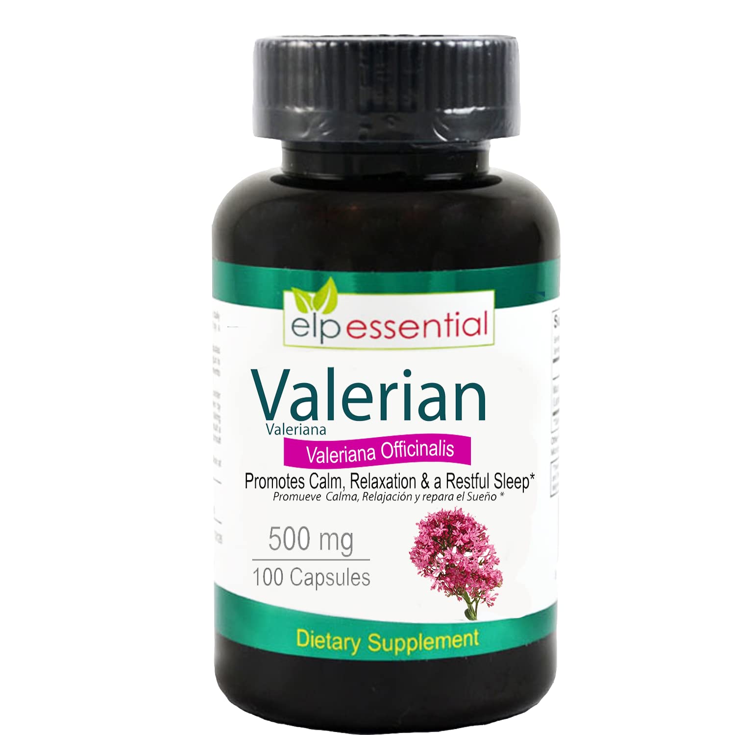 Valerian Root Capsules Organic 500mg Herb Extract Supplement 100 Pills