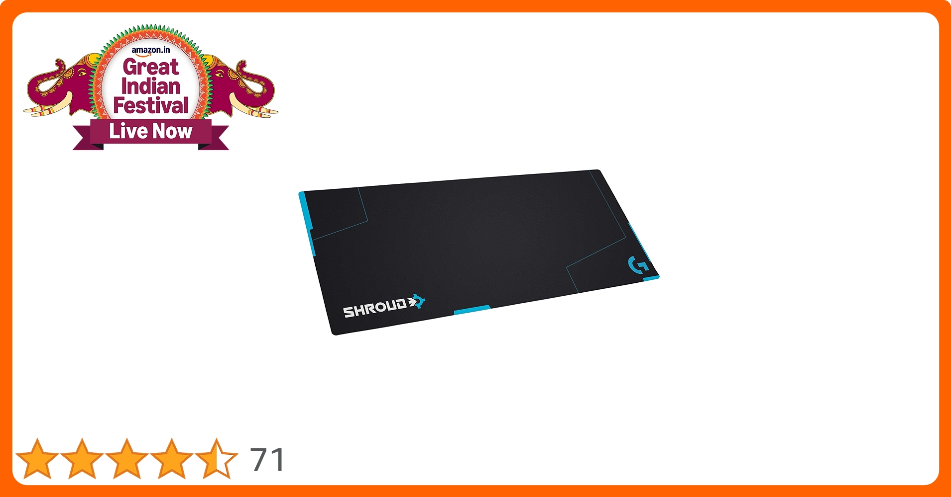 Logitech G G840 XL Gaming Mousepad - Shroud Edition : Amazon
