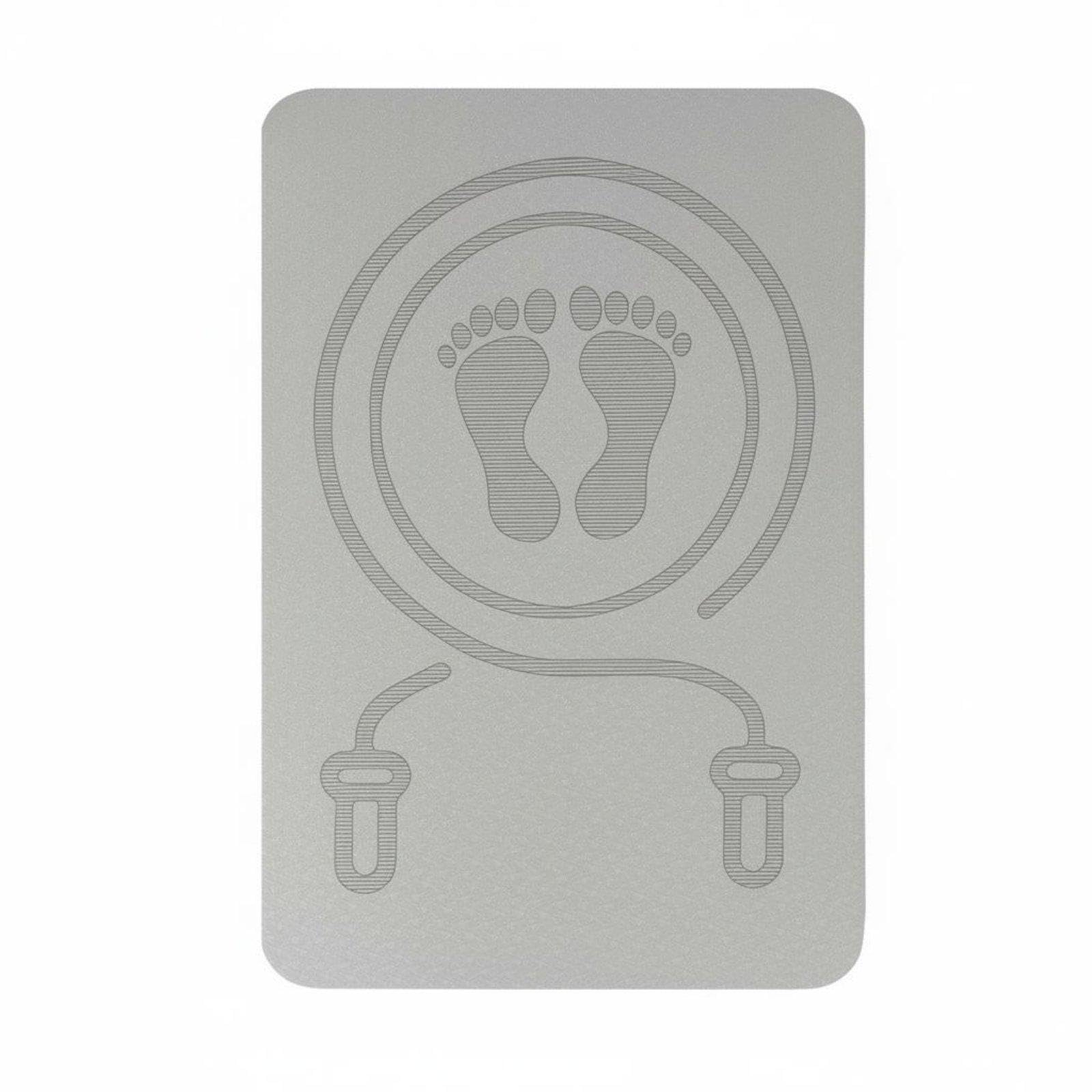Jump Rope Mat Thickened Skipping Mat Multi-Functional Soundproof Exercise Pad for Indoor, Home, Apartment Gray 10MM-image-38