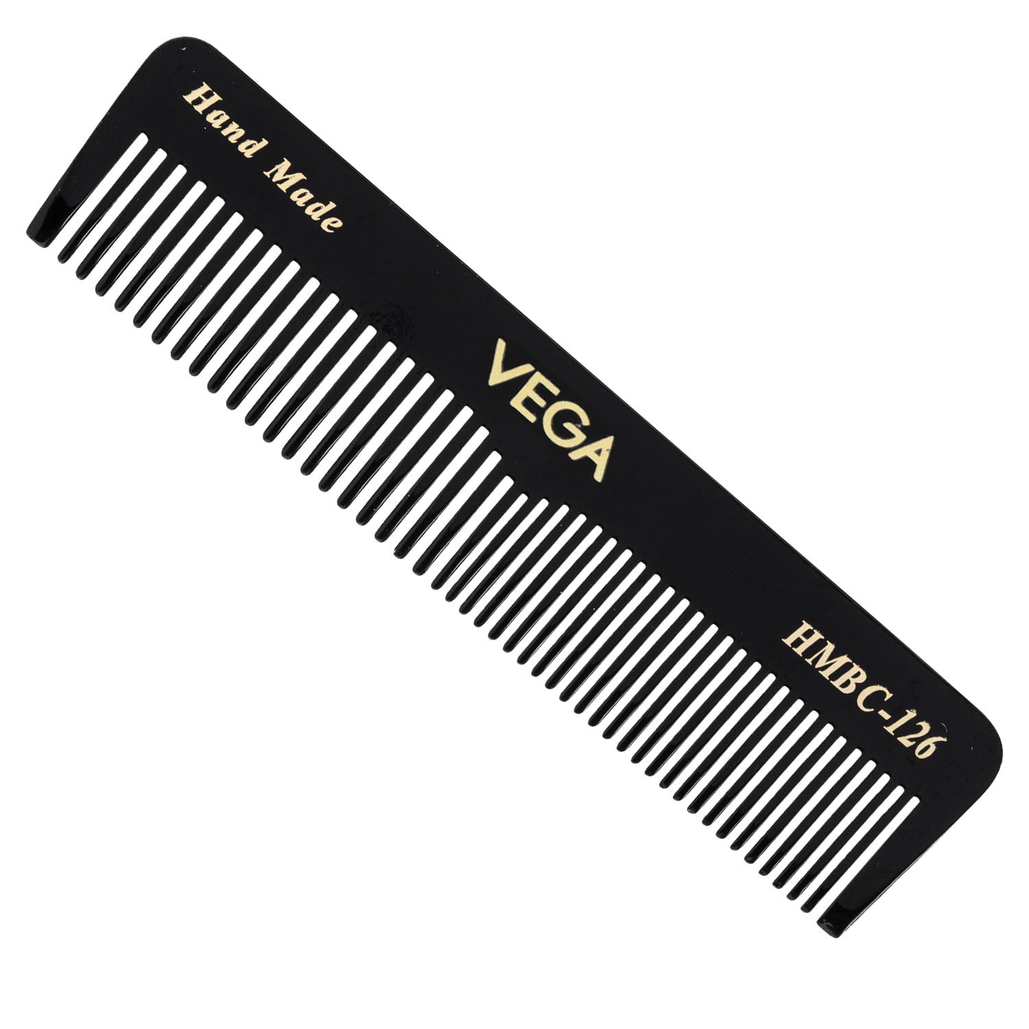 Vega Pocket Comb for Hair Styling | Compact Wide & Fine Tooth Detangling Travel Comb for Men & Women | Mini Hair Comb | Suiable for All Hair Types | (India's No. 1* Hair Brush Brand) | (HMBC-126)