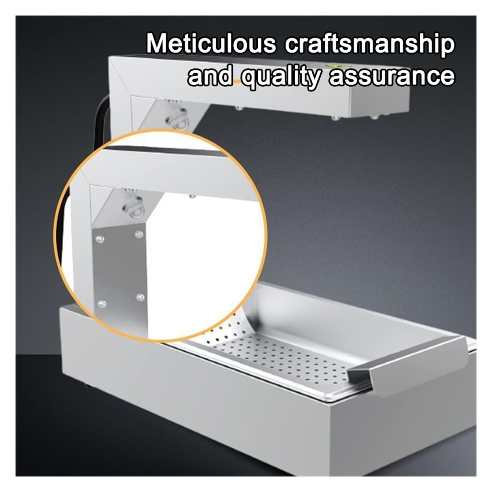 Chauffe-frites Machine D'isolation De Buffet Puce En Acier Inoxydable Table Commerciale Chauffant Gaufre/gâteau/beignets Lampe Chauffante Alimentaire Assure Une Chaleur Constante