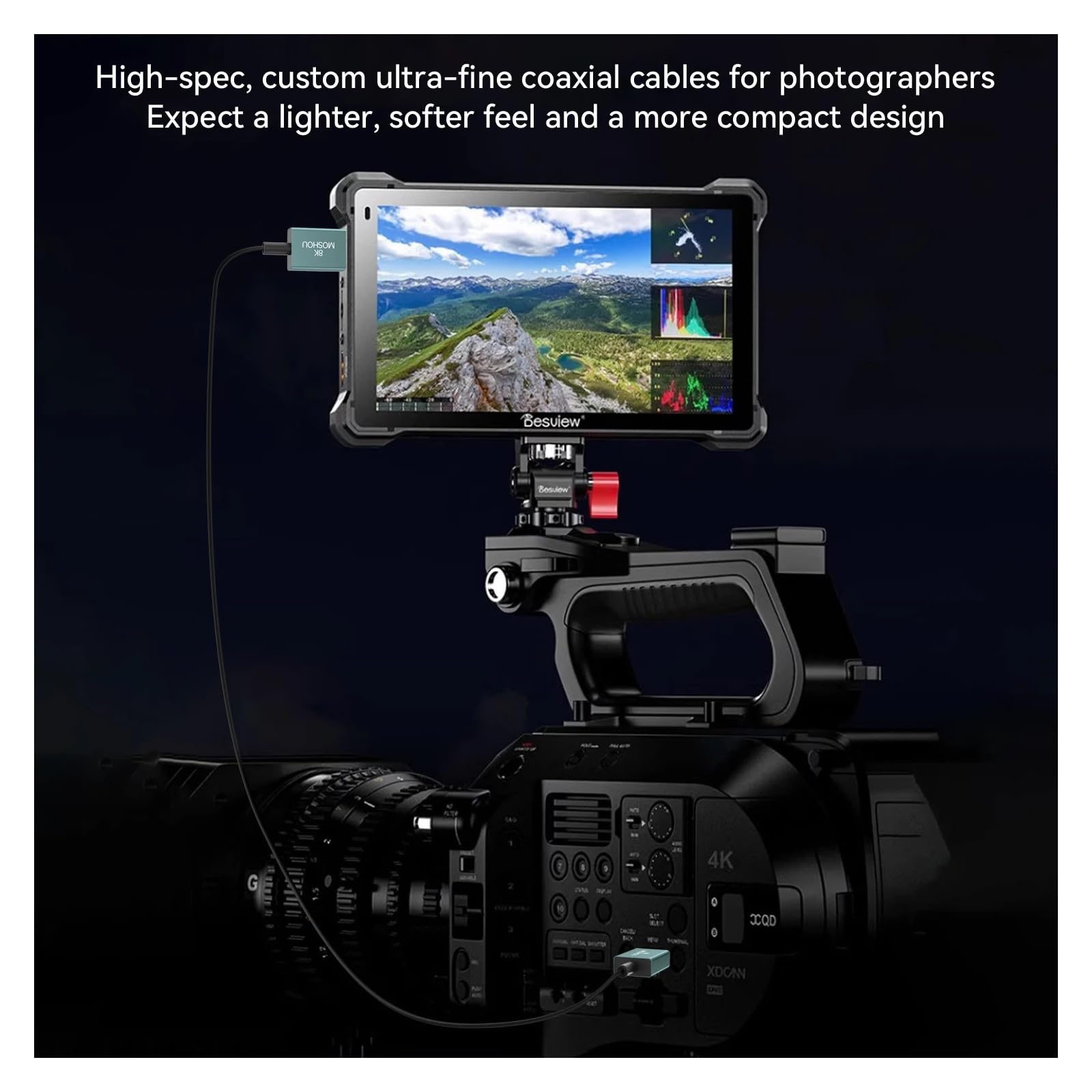 Câble HDMI 2.1 À Angle Vers Le Bas De 90 Degrés 8K @ 60 Hz 4K @ 120 Hz, Cordon Flexible Haute Vitesse Fin, 48 Gbit/s, EARC HDR, Conçu for La TV HD(90D Down Angle-1m (3.28 ft))