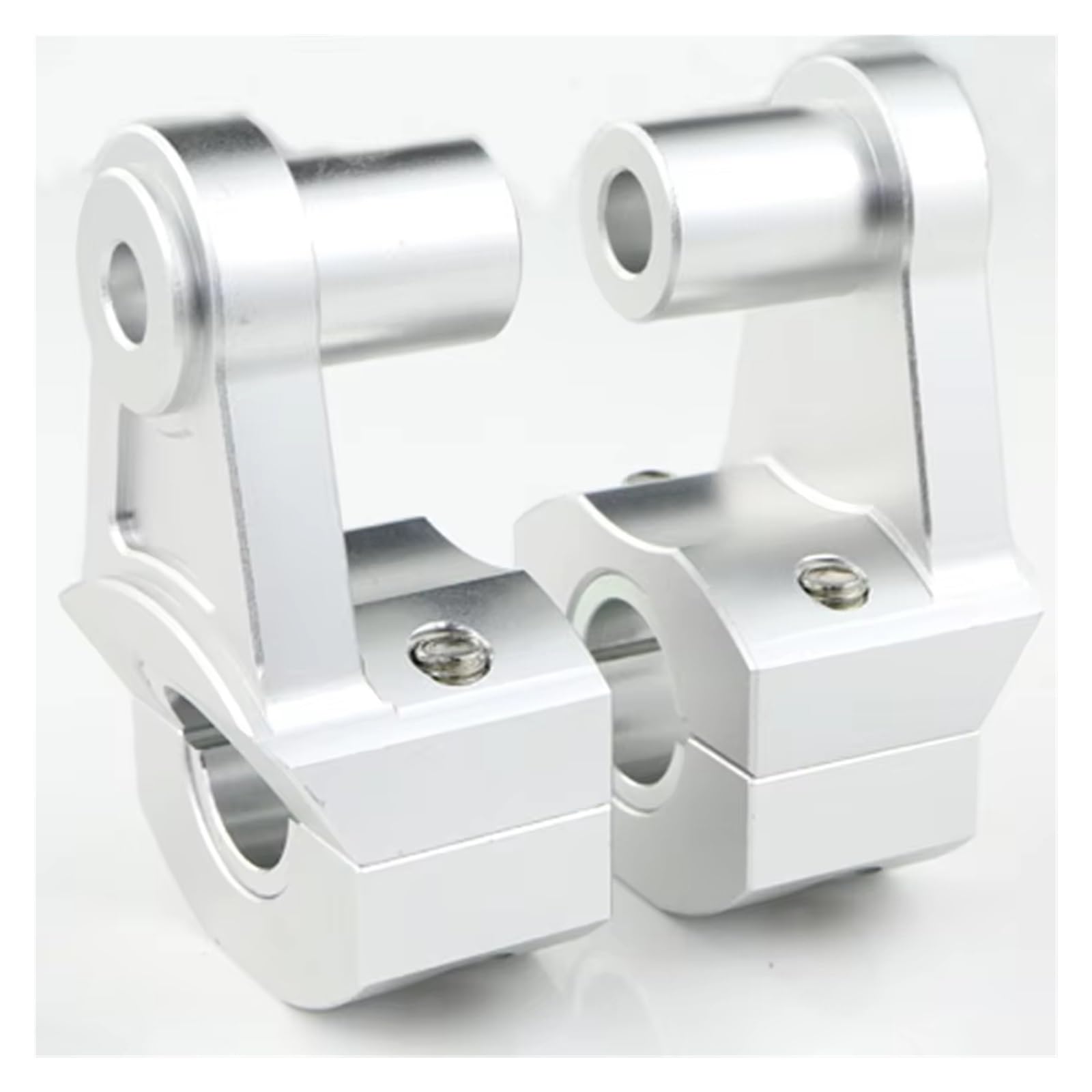 Para MT-03 2006-2014 2016-2019 22mm 7/8 "elevadores De Manillar De Aluminio CNC Para Motocicleta Barra Estándar Moto Manillar Elevador(Plata)