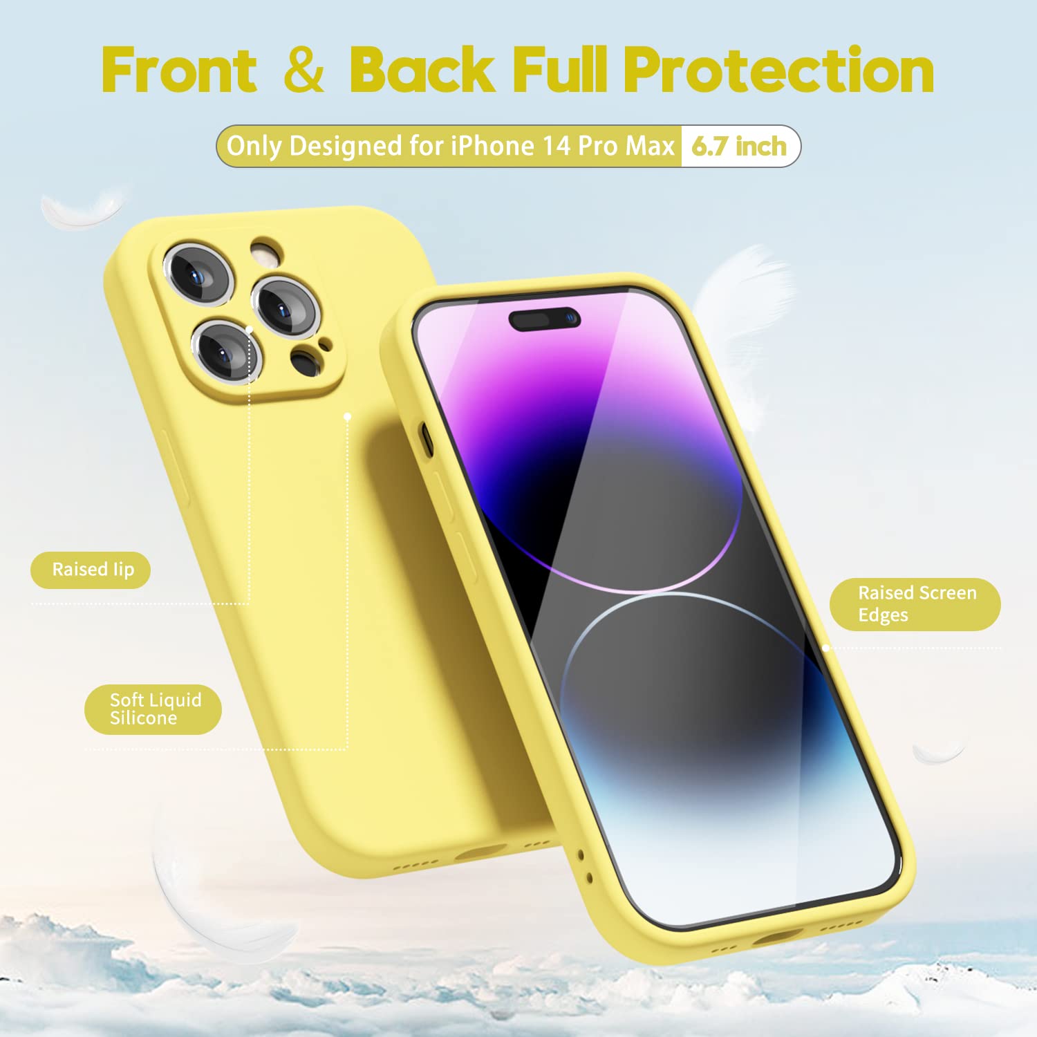 oakxco for iPhone 16 Pro Max Case Liquid Silicone, Soft Rubber Gel Elegant Aesthetic Basic Simple Cover, Cute Thin Slim TPU Matte Solid Color Plain Smooth Case for Women Girl, Light Pink — view 132