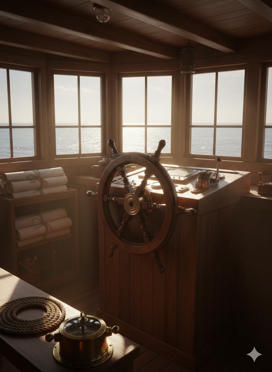 Nautical Replica Hub Rueda de Barco de Madera Decorativa para el hogar