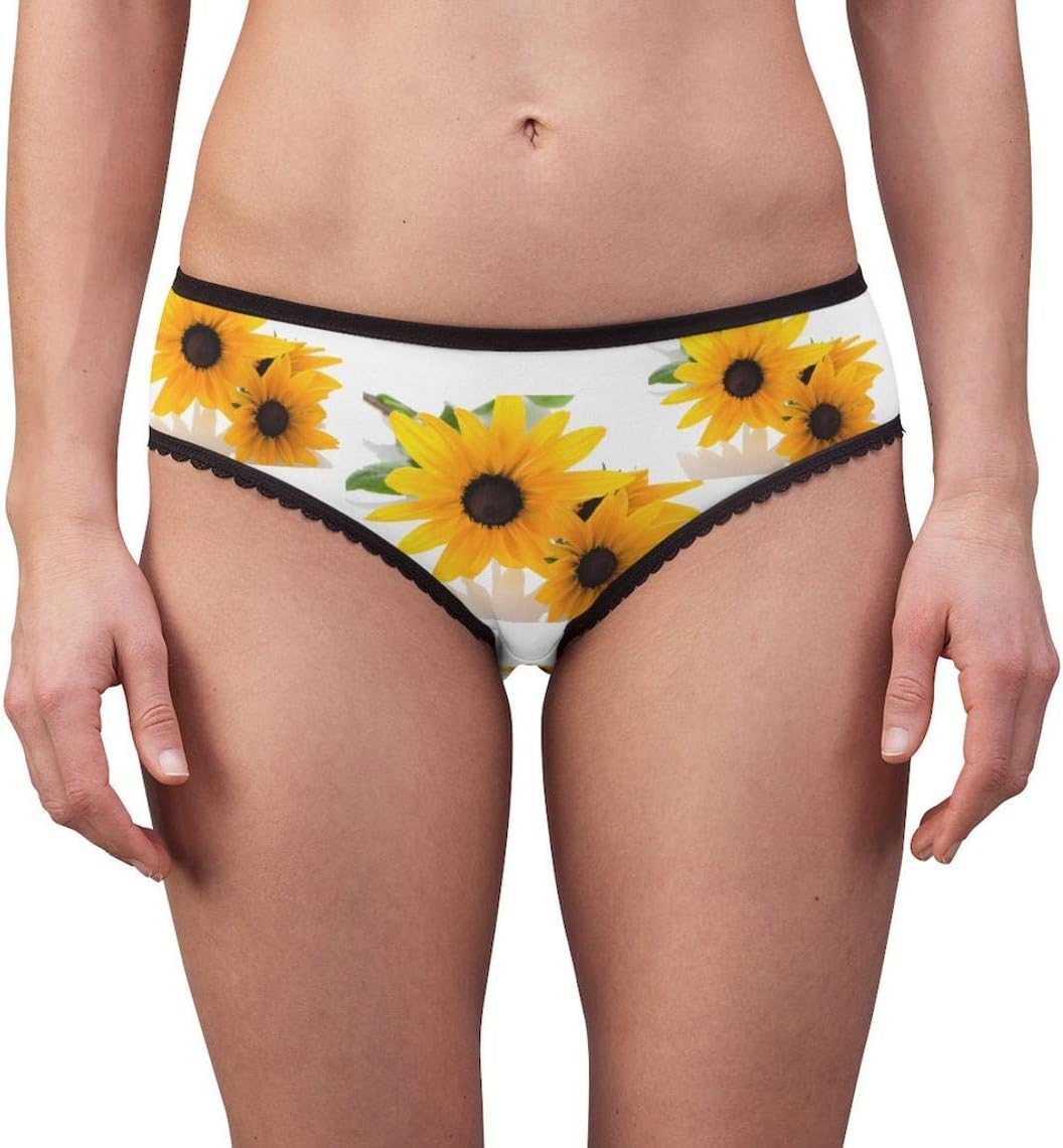 Sunflowers Panties, Sunflowers Underwear, Briefs, Cotton Briefs, Funny Underwear, Panties For Women