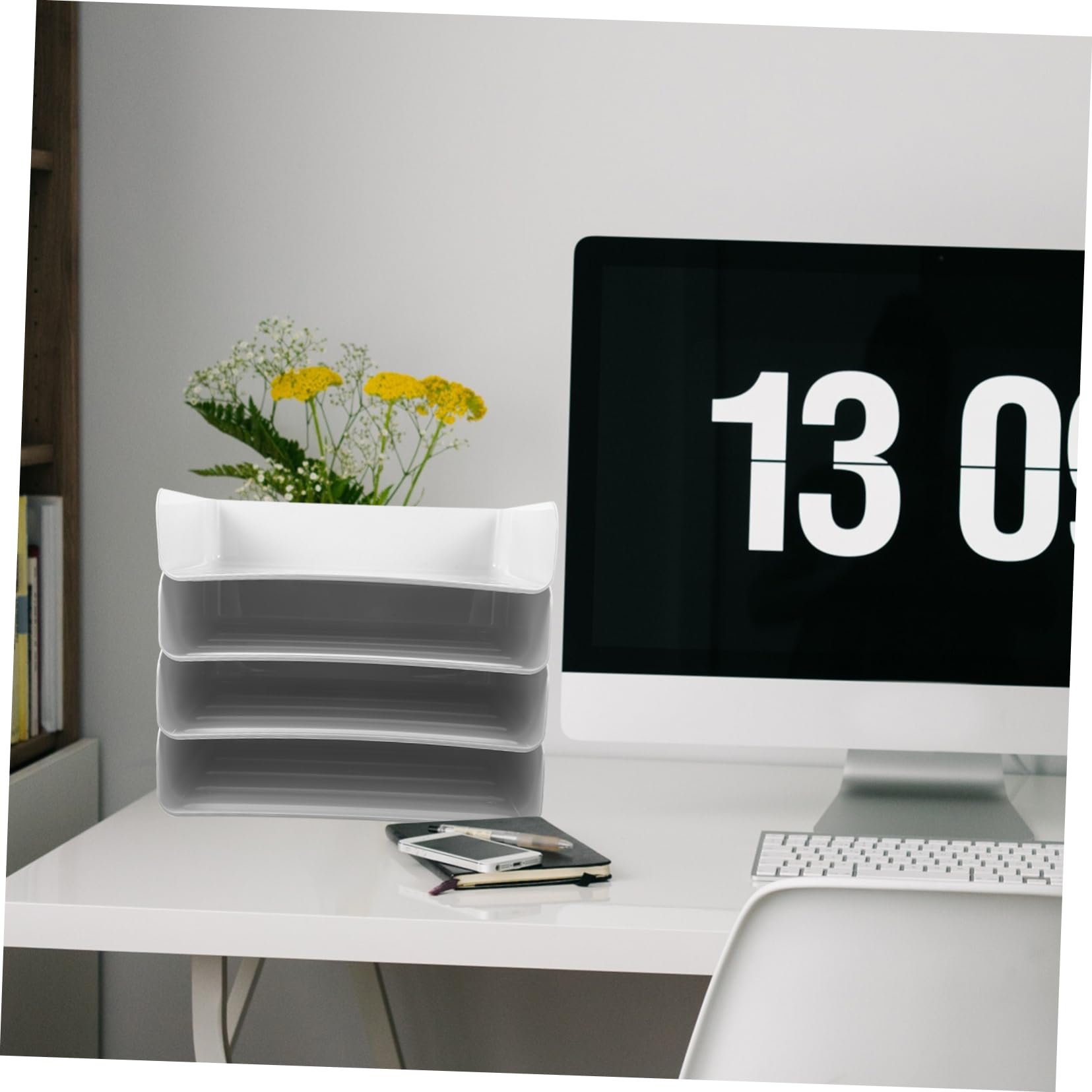Organizer Per Documenti Da Scrivania Impilabile Vassoio Porta Documenti Per Ufficio e Casa Organizer Per File e Cancelleria Design Pratico e Portatile
