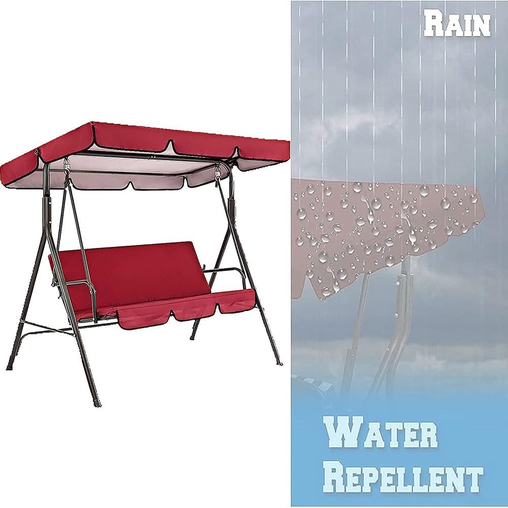 Balancelle de Jardin à Bascule en métal Robuste avec Toit supérieur en métal