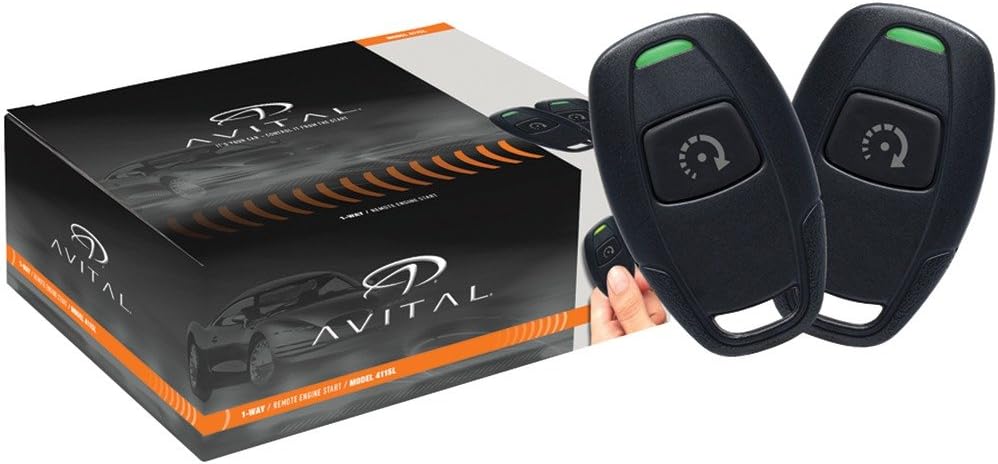Avital4115L 1-Way Remote Start System with 1-Button Remote