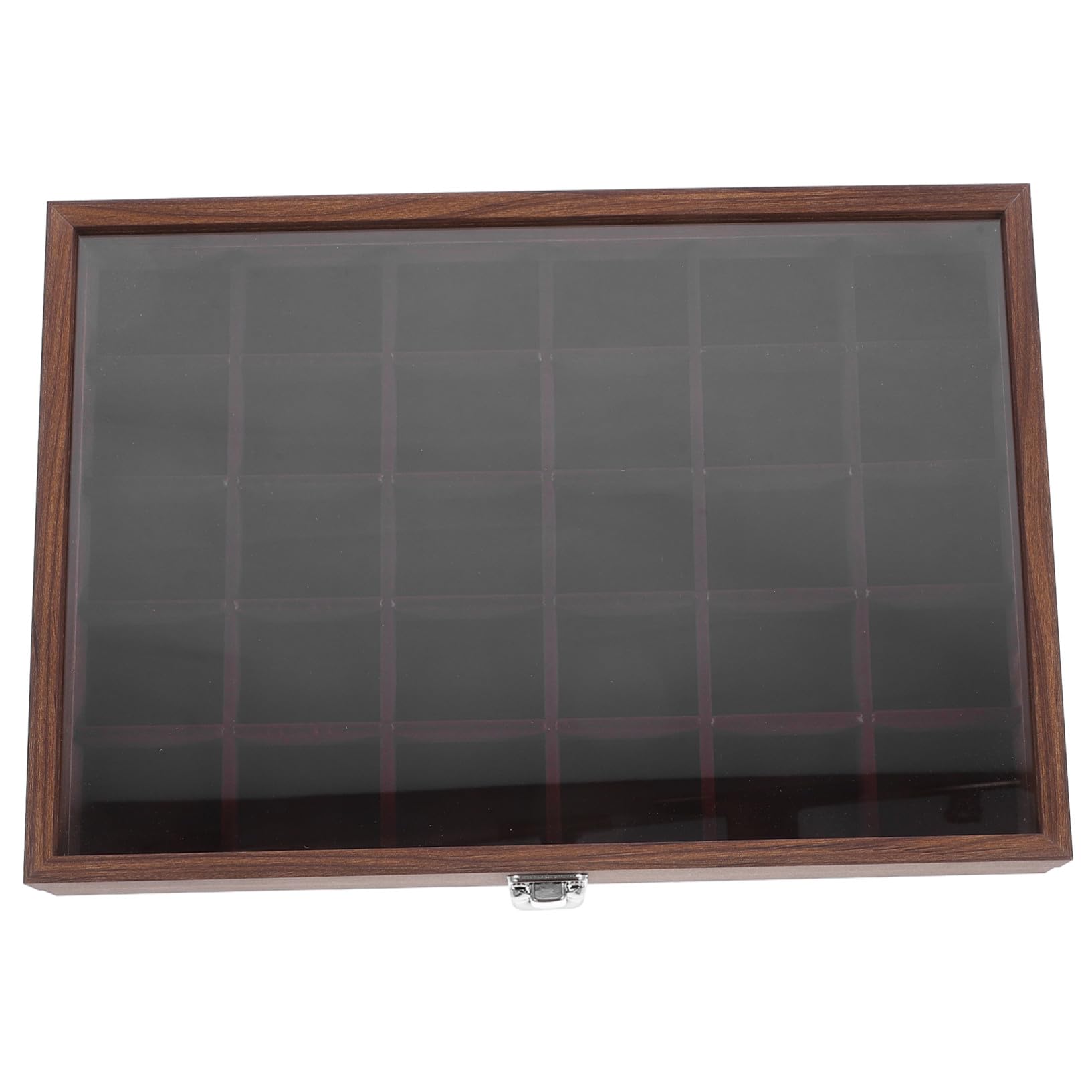 Boîte à Thé Bois avec Compartiments Rangement Sachets de Thé Multi-fonction avec Couvercle Transparent Organisateur Élégant pour Cuisine et Salon