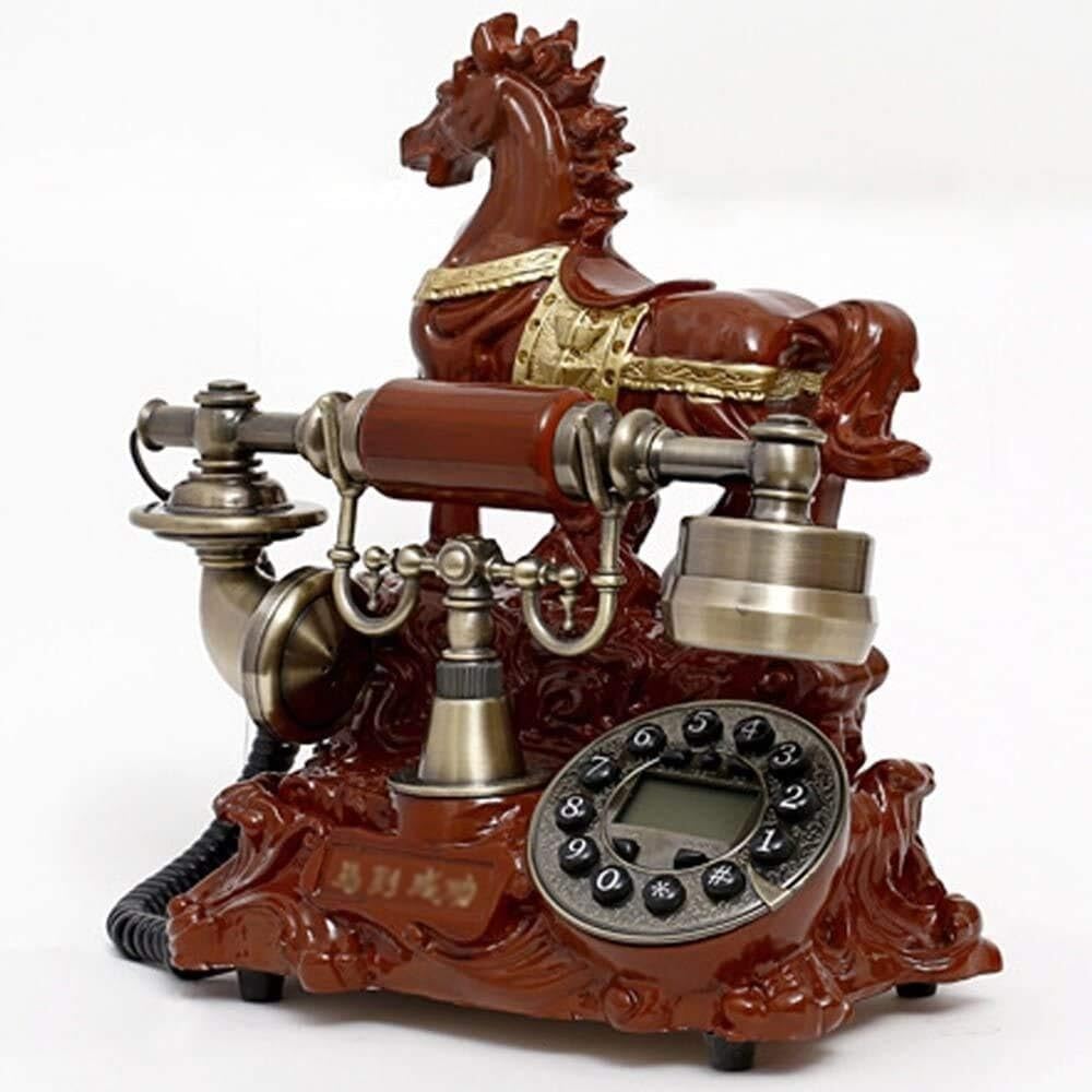 Telefoni retrò Classici con Pulsanti, Telefoni con Filo, Telefono da Ufficio, Telefono per Soggiorno, Decorazione per La Casa, Cavo A Spirale E Suoneria Tradizionale