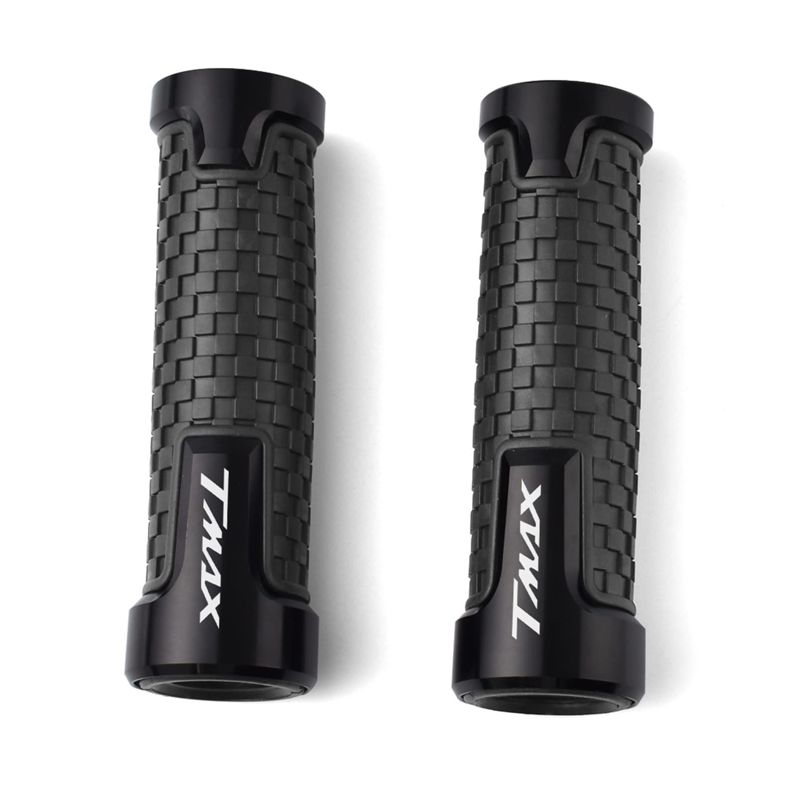 Poignées Tmax 500 530 560 en aluminium CNC et gel de caoutchouc confort noir