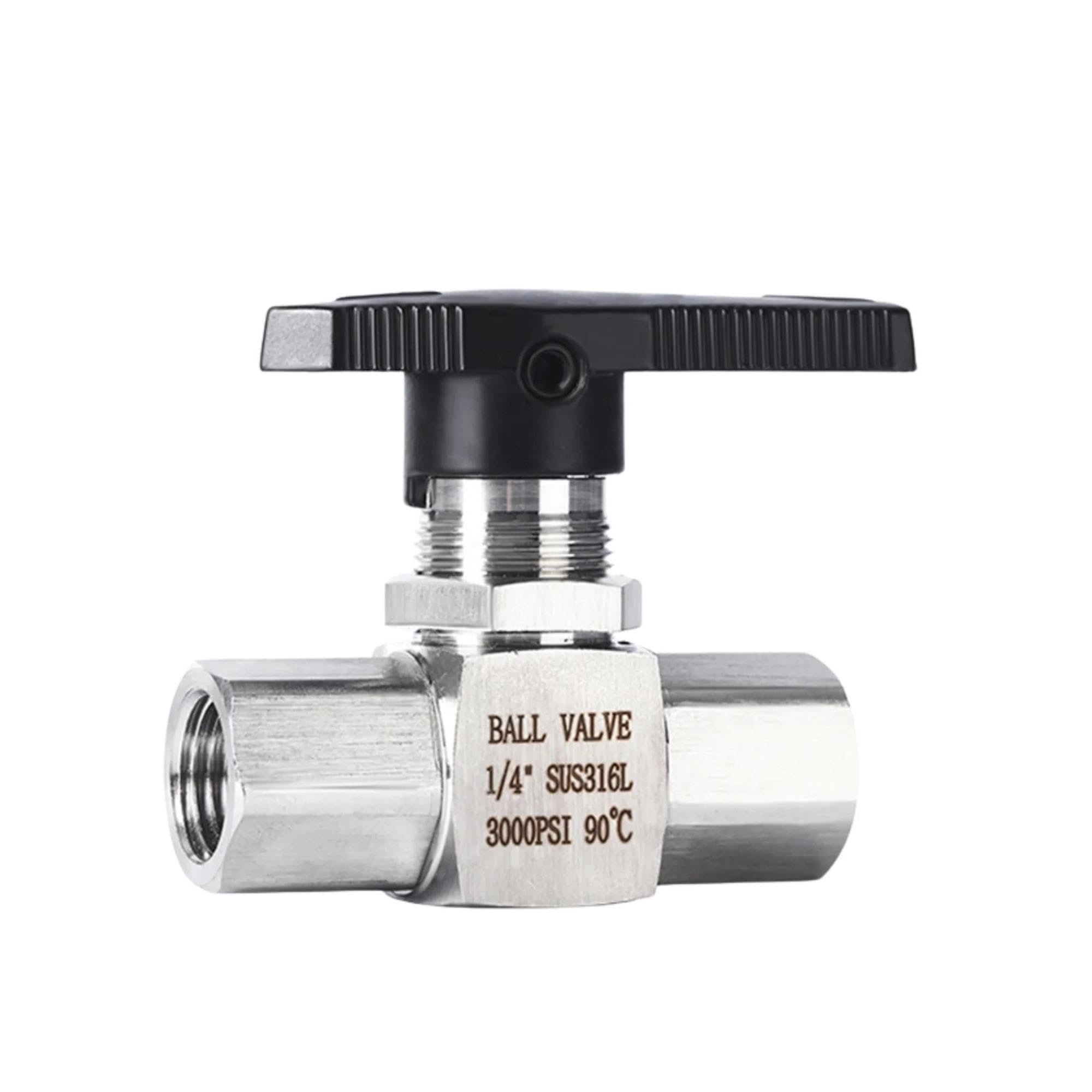 Válvula de bola de 2 vías de acero inoxidable 316