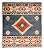 Nevita Collection Carpet Stair Treads Indoor Premium Hotel Quality Southwestern Tribal Design 9 inch x 30 inch (Set of 13, Orange Multi Color)