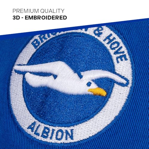 Gorra de béisbol bordada Brighton & Hove Albion azul ajustable miniatura 3