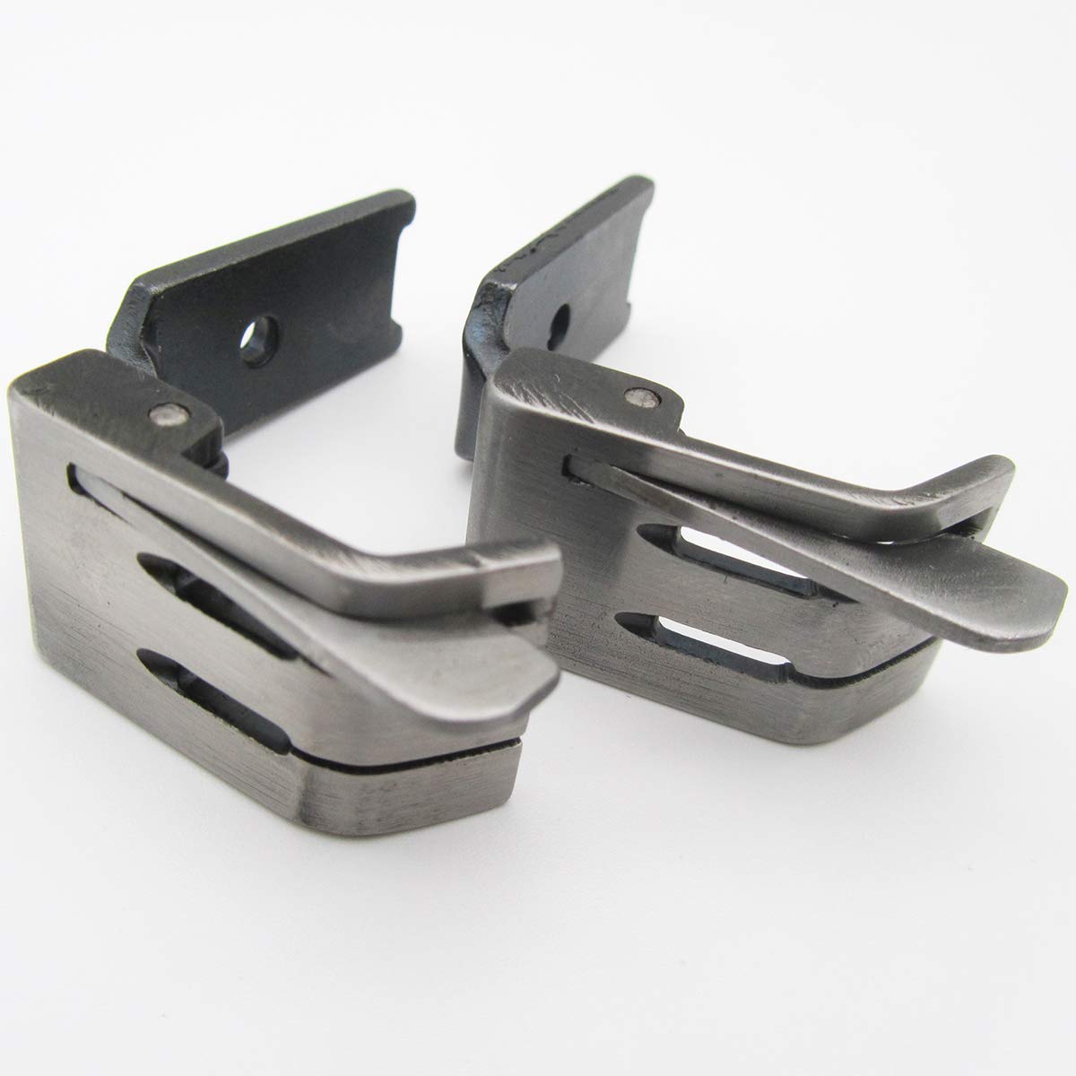 CKPSMS Marque -# S570L 2pièce Pied-de-biche à Double Aiguille Avec Guide Gauche à Ressort Compatible Avec Singer 112W 212W JUKI LH-515 LH-1152 LH- 3128 (1(25.4MM) X1/16