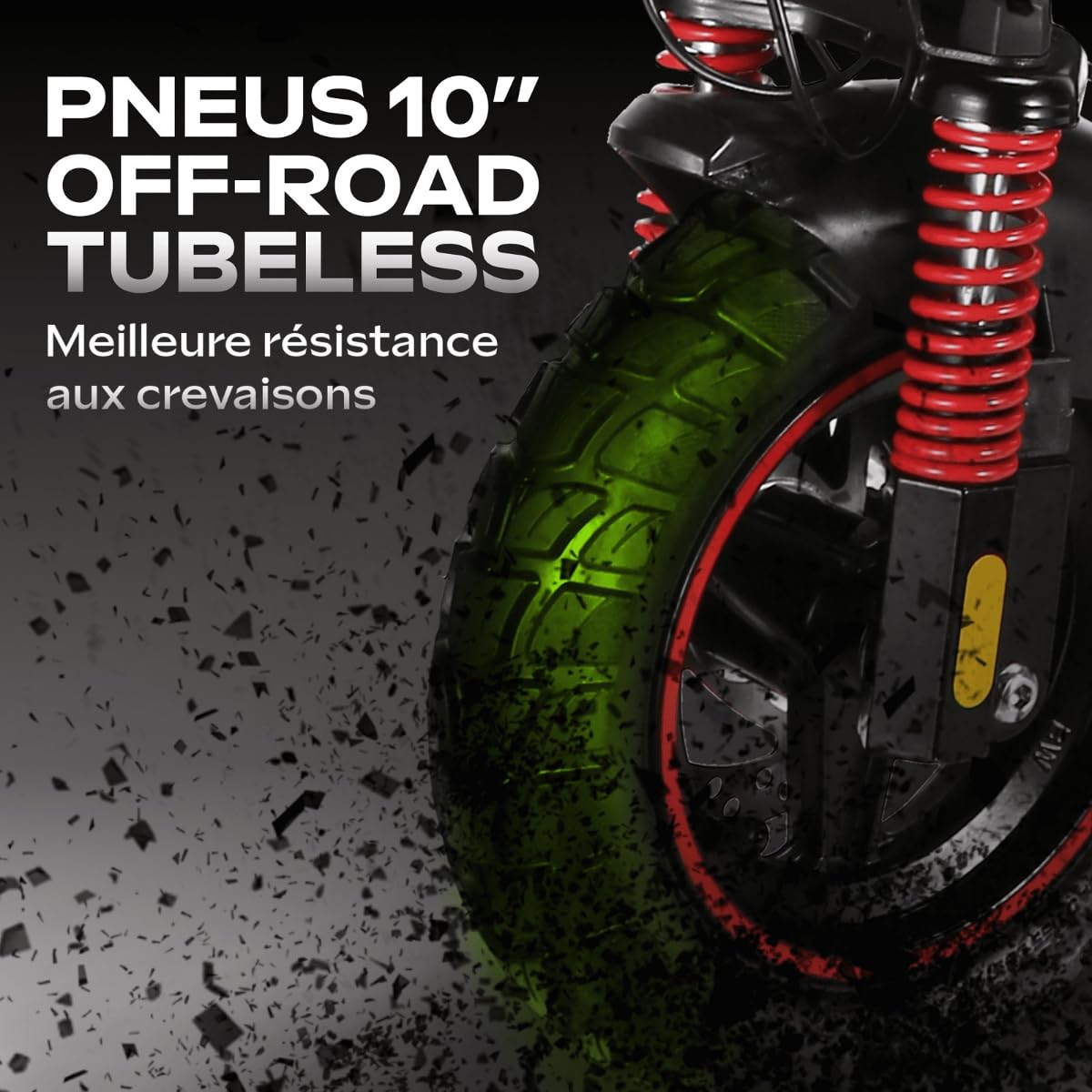 Trottinette électrique Cross 10" All Road 6 Pro – Puissance Autonomie 40 km – Batterie 54V – Modèle Adulte 27 kg