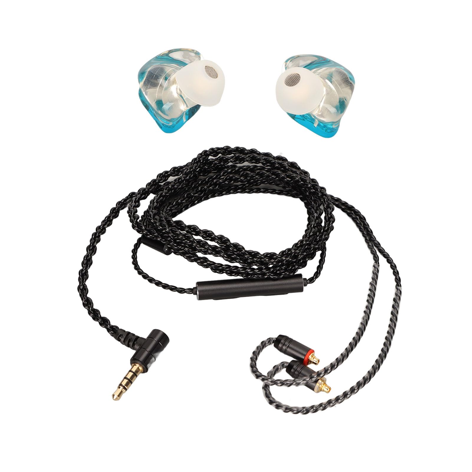 Auricolari per Monitor Cablati Acuti Nitidi Bassi Potenti per Musicisti e Amanti della Musica Auricolari in Grafene in Rame con Cavo MMCX Staccabile (#4)
