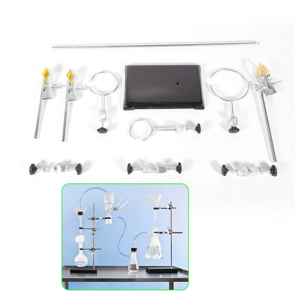 Statyw laboratoryjny 60 cm, wsparcie zacisku laboratoryjnego, płytka pręt zaciskowy, mufa, materiał statywu, uchwyt chłodnicy, żelazny zestaw