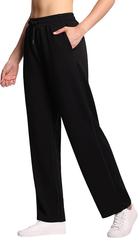 STRAIGHT LEG PANTS<br>BLACK : XS, S, M, L